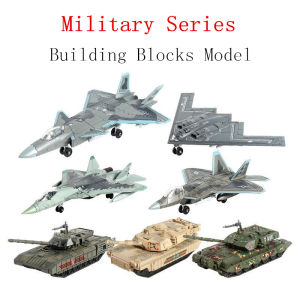 Creative Military Series Building Blocks Multi-Purpose Fighter F22 Main Battle Tank M1A2 Helicopter Model Toys For Boy Xmas Gift
