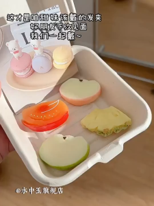 ชุดกิ๊บติดผมลายการ์ตูนผลไม้น่ารักฤดูร้อนปี 2025 สำหรับผู้หญิง