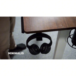 Boovi DE003 Headset Holder ABS Black – Hanger Gantungan Headphone Earphone