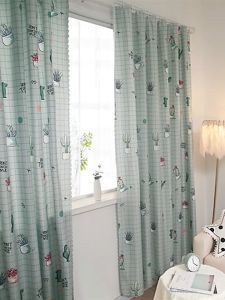 Rèm Vải Khoen Lỗ Khoen Ri Đô Rèm Dán GẤU DÂU LỚN Vải Dày Khả Năng Chống Nắng Cao