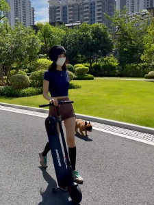 Xe điện đa năng gấp gọn BREMER -Xe scooter người lớn và trẻ em trang bị giảm sóc phanh đĩa bánh phụ giúp bạn di chuyển an toàn tiện lợi