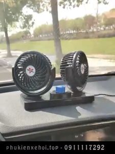 Quạt Đôi Cho Ô Tô Xe Hơi Mitchell 2in1. Nhỏ Gọn Dễ Dàng Lắp Đặt. Quạt Đôi 12v Cho Ô Tô Xe Hơi Mitchell 2in1 (Loại Nhỏ) HÀNG HOT 2023. GấuMẹ Store