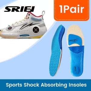 SRIEI 1Pair Sport Insoles Shock-absorbing Gel Running Insoles Breathable Orthopedic Insoles Arch Support Shoe Sole Cushion for Women Men