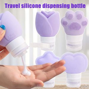 4PCS Cute Cat Claw Refillable Bottles Portable Shampoo Bottle Shampoo Container Empty Bottle Travel Bottling Travel Accessories