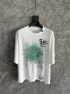 Street Style Loose Fit Printed Short Sleeve T-Shirt Youthful Energy Breathable Cotton Casual Wear round Neck Tagkita Brand