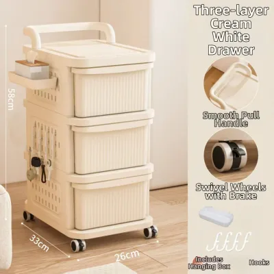 OUFENGHUADU | Plastic Drawer-style Snack and Toy Storage Cabinet
