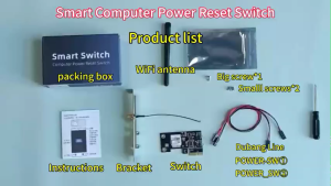 Tuya Ewelink WiFi Intelligent Computer Power Reset Switch Remote APP Controlled Voice Activated Management Switch Timer