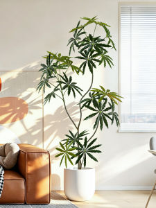 High-End Simulation Luxurious Peafowl Tree Green Plant Pot