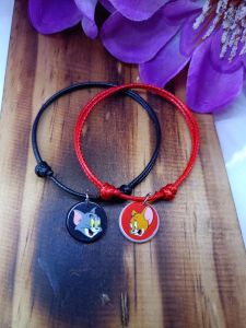 gelang couple akrilik TOM & JERRY (FREE BOX)