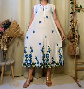 2XL TO 3XL BETTY DUSTER SLEEVELESS PAMBAHAY WITH 2 SIDE POCKETS