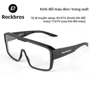 Kính râm đạp xe RockBros phân cực gọng lớn chống gió và cát