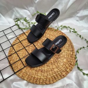Sandal Ban 2 Gesper Wanita Dewasa Slop Teplek Terbaru 2022 Sendal Perempuan Simpel Sehari Hari Cocok Untuk Jalan