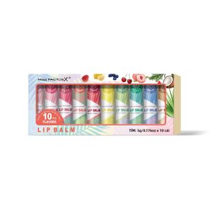 Bộ 10 Son Môi Dưỡng Ẩm Môi Khô Dưỡng Ẩm Làm Mịn Màng Tăng Cường Màu Sắc Môi Không Gây Dị Ứng Lựa Chọn Để Chăm Sóc Môi