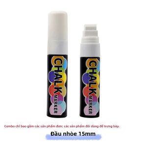 Bút Phấn Lỏng Màu Trắng Bảng Huỳnh Quang Có Thể Xóa Được Hòa Tan Trong Nước Không Bụi Tay Bẩn Bút Viết Bảng Đen Dùng Để Quảng Cáo