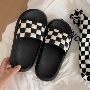 K-style Fashion Couple Stylish Creative Fortune Slippers for Women Summer Outdoor Non-Slip Slip-on Slippers for Men