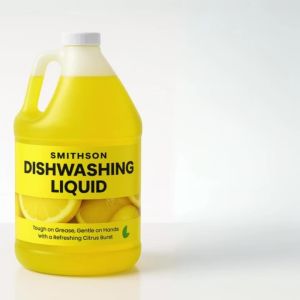 Smithson Dishwashing Liquid Soap 1 Gallon Lemon – Premium Grease-Cutting Formula for Sparkling Clean Dishes with Refreshing Lemon Fragrance Gentle on Hands Tough on Grease Perfect for Homes Restaurants and Bulk Use
