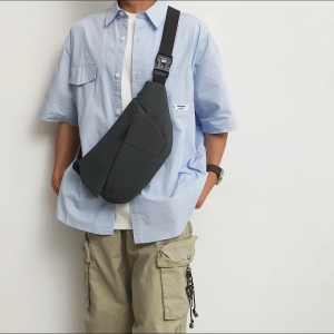 MENSPE Mens Chest Bag Waterproof Shoulder Bag Outdoor Sports Bag Large Capacity Running Bag Casual Bag Cross Body Bag Outdoor Fitness Bag Phone Bag Travel Bag Business Bag