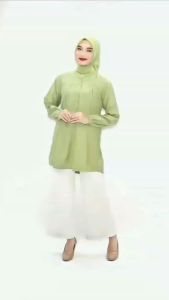 Blus Polos Viscose-Atasan Wanita Jumbo-Blus Wanita big size