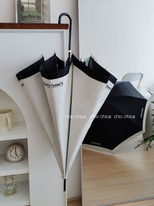 Màu Đen Trắng Ô Dù Hepburn Cổ Điển Kiểu Pháp Có Tay Cầm Dài Dành Cho Nữ Có Giá Trị Thẩm Mỹ Cao Ô Chống Nắng Và Chống Mưa Sang Trọng Lịch Sự Bé Gái Essential