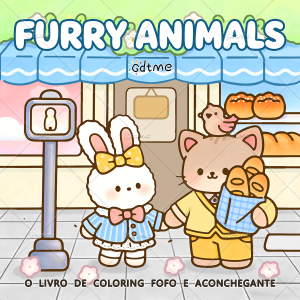FURRY ANIMALS Coloring Book for Adults Featuring Cute Cozy Daily Activities for Relaxation (Cozy Spaces Coloring)