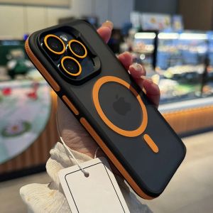 Ốp Điện Thoại iPhone 16 Pro Max Plus 16Plus 16Pro Cao Cấp Phối Màu Chống Trơn Mờ Trong Suốt Hỗ Trợ MagSafe