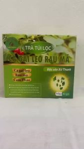 160 gói trà cà gai leo rau má túi lọc Bảo Khang 4 hộp trà túi lọc cà gai leo thanh nhiệt giải độc gan mát gan men gan cao gan nhiễm mỡ