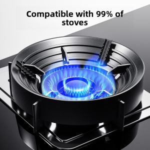 FEIZHUXIANSEN | Thickened Gas Stove Windproof Cover Heat Concentration Energy Saving