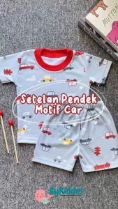 ByKiddos - Setelan Anak Laki - Laki Lokal / Baju Piyama Musim Panas / Celana Pendek dan Lengan Pendek / Baju Santai Anak