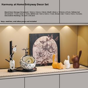 MEIWEISI | New Chinese Style Hall Entry Rack Decorative Shelf
