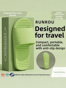 DAHONGNIANDAI | Foldable Portable Slip-Resistant Travel Slippers For Women
