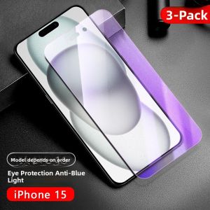 Fred Tempered Glass Screen Protector for Apple 15 Full Screen 16E 14Plus 11Promax iPhone 13 Mini Blue Light Protection 12ProMax 17Air High Definition Explosion Proof