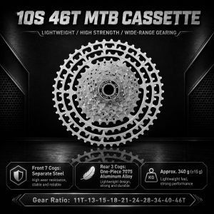 GOLDIX | GOLDIX 10/11/12 Speed MTB Cassette 46T 50T 52T HG Compatible Ultra Light Split Type Mountain Bike Freewheel Sprocket Parts Gear