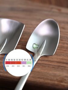 SUS304 Steel Premium Sudu Penyodok Kecil/ Aiskrim Buah-buahan Sudu Pencuci mulut Pembuka selera Sudu Kopi / Sudu Kecil