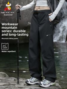 Mexican | Black Softshell Waterproof and Windproof Winter Outdoor Skiing and Hiking Pants
