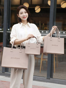 Jiuxiang New Simple Fashion Letter Matching Handbag Womens Casual Shopping Bag Open Mouth Shopping Bag Candy Color Leisure Handbag