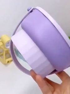 SUBTLEที่ล้างแปรงแต่งหน้า ชามซิลิโคนล้างแปรงแต่งหน้า แต่งหน้า อุปกรณ์ทำความสะอาดแปรงแต่งหน้า 3 in 1 รูปชาม วัสดุซิลิโคน พับได้ ตากได้ พาพาสะดวก