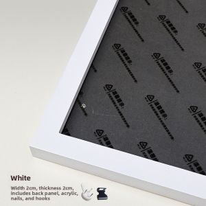 Ultra-thin Long Panoramic Wood Photo Frame