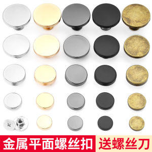 High End Metal Rivet Button Screw Mother Daughter Buckle round Leather Bag Hardware Accessories for Home Sewing DIY