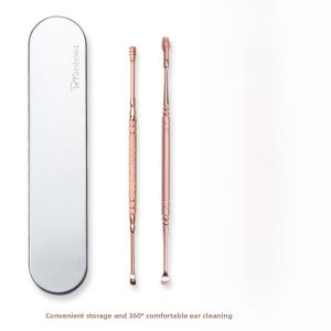 Stainless Steel Ear Spoon Tool Set Adult Old Fashioned Home Use Ear Cleaning Kit Brainbow Brand Non-Glowing Personal Care