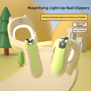 SHENGBEIQI | LED Lighted Non-Splashing Nail Clippers Stainless Steel