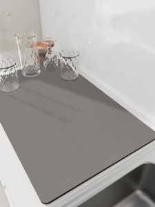 Kitchen Countertop Water Draining Pad: Diatom Mud & Absorbent Mats