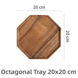 Solid Wood Tray for Home and Breakfast Snack Serving