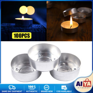 ★Same Day Shipping★ 100Pcs/Set Candle Cup Case Aluminum Tea Light Tin Metal Tea Light Cup Holder LZC-Tea-Light-Cup