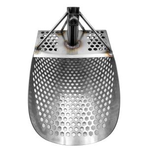 Stainless Steel Beach Sand Scoop with Handle Metal Detecting Fast Sifting Metal Detector Digging Shovel Gold Hunter Underwater Shovel Beach