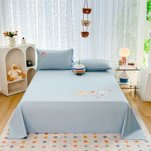 Bộ Đồ Giường Cotton Nguyên Chất Washed Cotton Embroidery Series Bộ Đồ Giường Đơn Giản Gồm Chăn Và Gối Bộ Đồ Giường Chất Lượng Cao Cấp