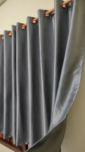 ผ้าม่านหน้าต่าง ผ้าม่านประตู กันแสง UV 85% ถึง 95% ปั๊มห่วงตาไก่ สำเร็จรูป สินค้าพร้อมส่ง