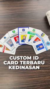 Cetak Custom Print UV DESAIN ID CARD Name Tag KEDINASAN PPPK PNS