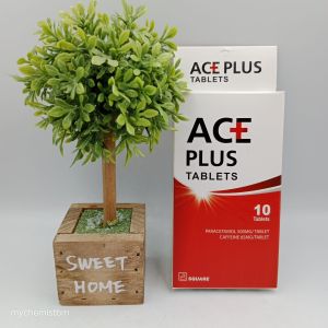 ACE PLUS TABLETS 10s EXP 12/28 (Paracetamol 500mg Caffeine 60mg)