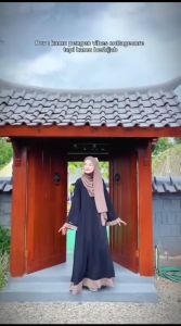 LIYANA SYARI - Abaya Anak Perempuan Remaja Tanggung Plus Pashmina Gamis Syari Anak Cewek Umur 9-17 Tahun Kekinian Terbaru 2025 Dress Anak Simpel dan Modis Lebaran 2025