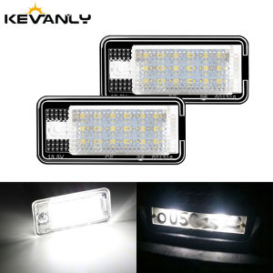 KEVANLY | 1Pair Car LED Number License Plate Light Suitable For Audi A3/s3 04-12 A3 Cabriolet 08-09 A8/S8 D3(4E)03-07 White Tail Lamp